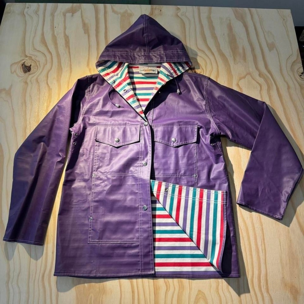Vintage purple raincoat